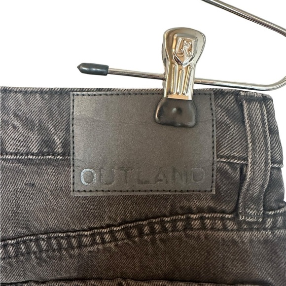 Outland Denim Abigail Straight Leg High Rise Jeans Aged Black 26 - Picture 8 of 10